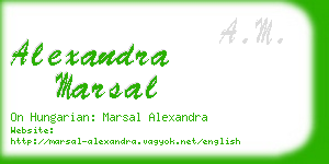 alexandra marsal business card